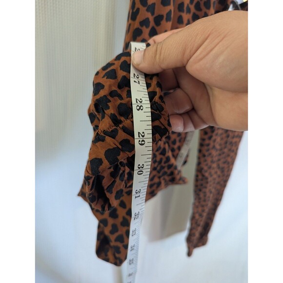 P.J. Salvage Cheetah Jogger Pants Rayon Elastic Waist Drawstring Animal (E12) - Picture 6 of 7